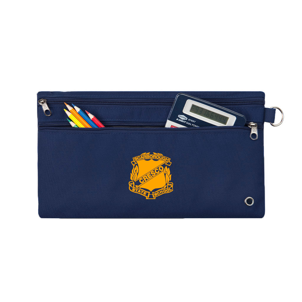 Scarborough State School Pencil Case - Durable Zipper Pouch for Students, Kids & Teachers - Perfect for School Supplies, Art Tools & Office Organization