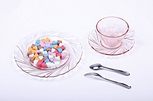 55-Piece Mini Heart Shaped Silicone Ice Cube Tray & Chocolate Mold - Pink for Valentine's Day, Cocktails, Baking & Party Decorations