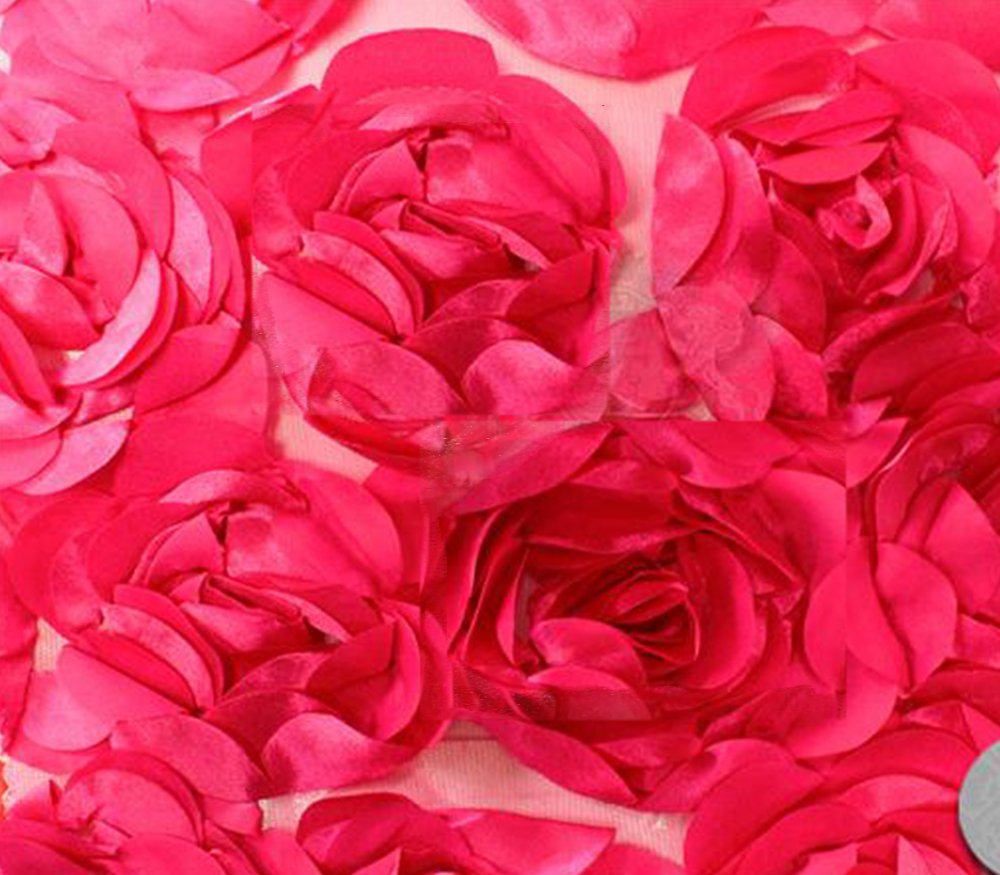 Premium Satin Rose Bordeaux Fabric 55