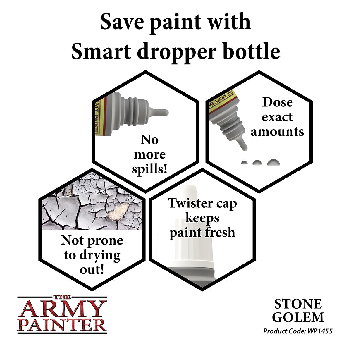 Warpaints: Stone Golem Miniature Paint Set for Tabletop RPG & Wargaming - Perfect for D&D, Warhammer, and Fantasy Battle Scenes