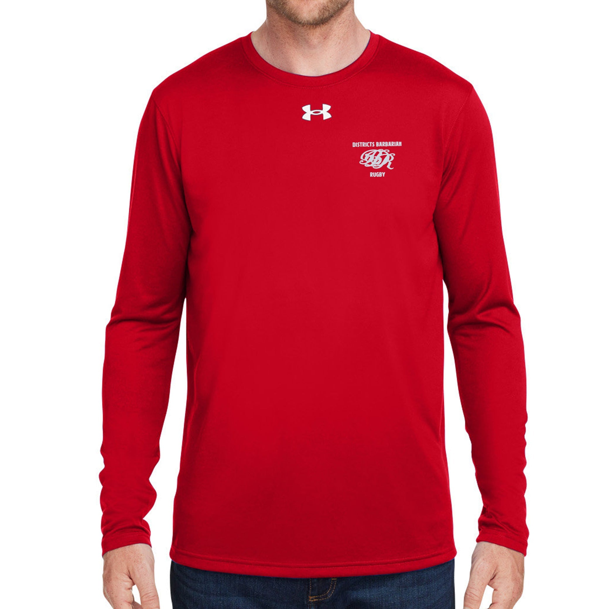 Districts Barbarian RFC Tech Long Sleeve T-Shirt - Comfortable & Durable Men's Athletic Shirt for Workouts & Casual Wear
