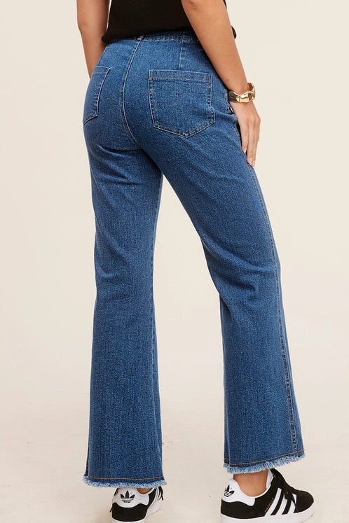 Flare Jeans for Women - High Waisted Stretch Denim Bootcut Pants | Perfect for Casual Wear, Office & Night Out
