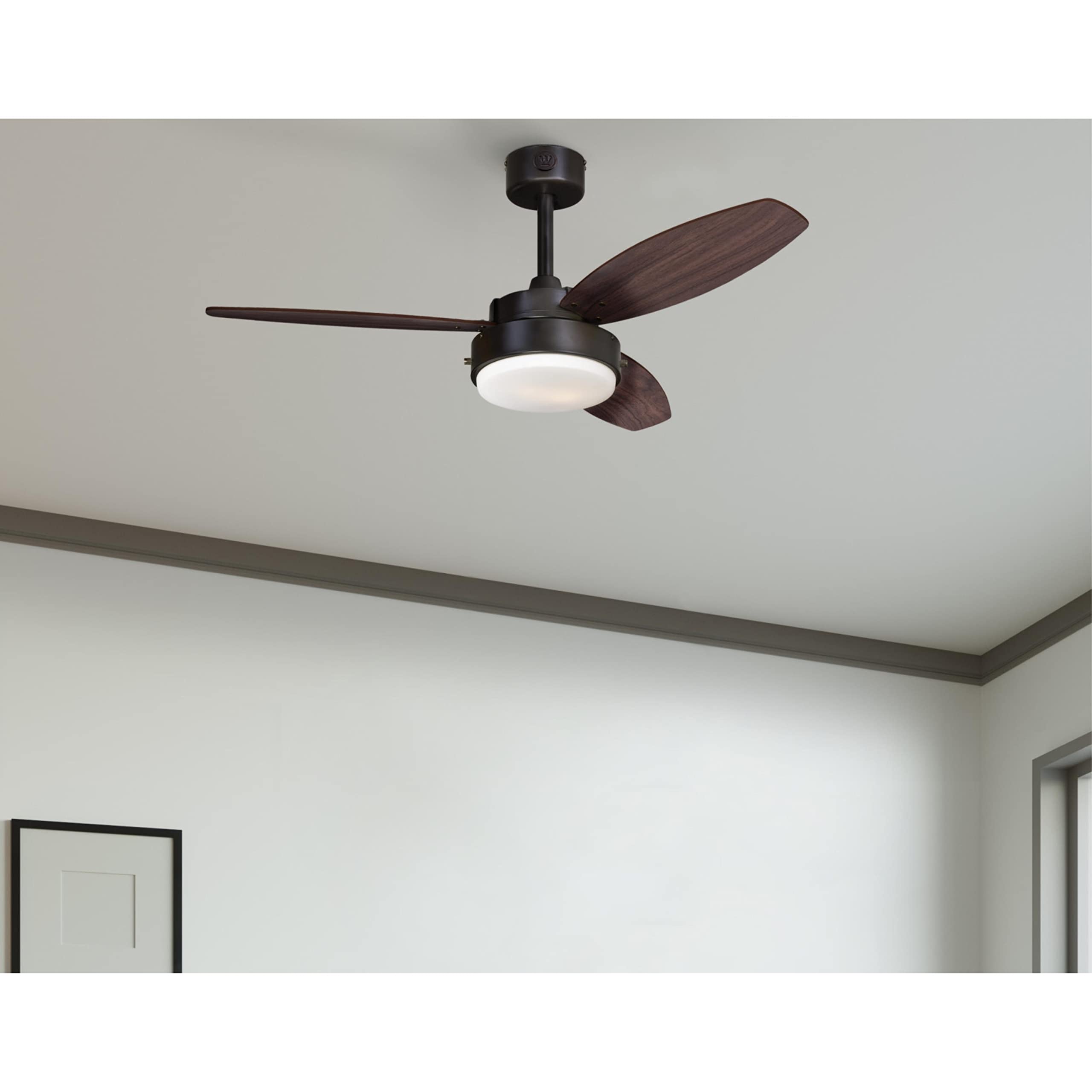 Westinghouse 7222500 42 Inch Ceiling Fan with Alloy Blades in Oil Rubbed Bronze Finish - Perfect for Bedroom, Living Room, and Outdoor Patio Cooling