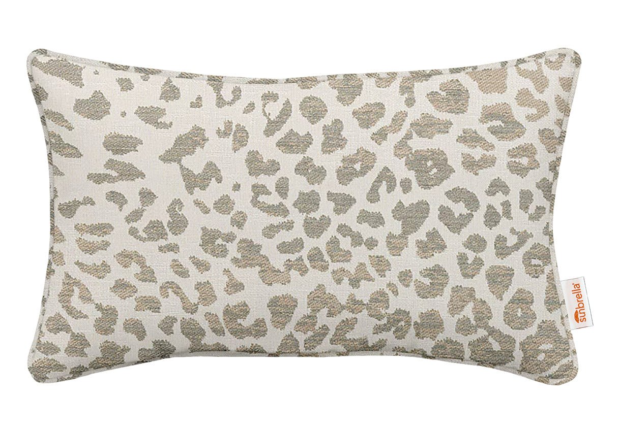Sunbrella Designer Instinct Dune Lumbar Throw Pillow - Water-Resistant & Fade-Resistant Decorative Cushion for Outdoor & Indoor Use - Perfect for Patio, Sofa, Bedroom & Living Room Decor