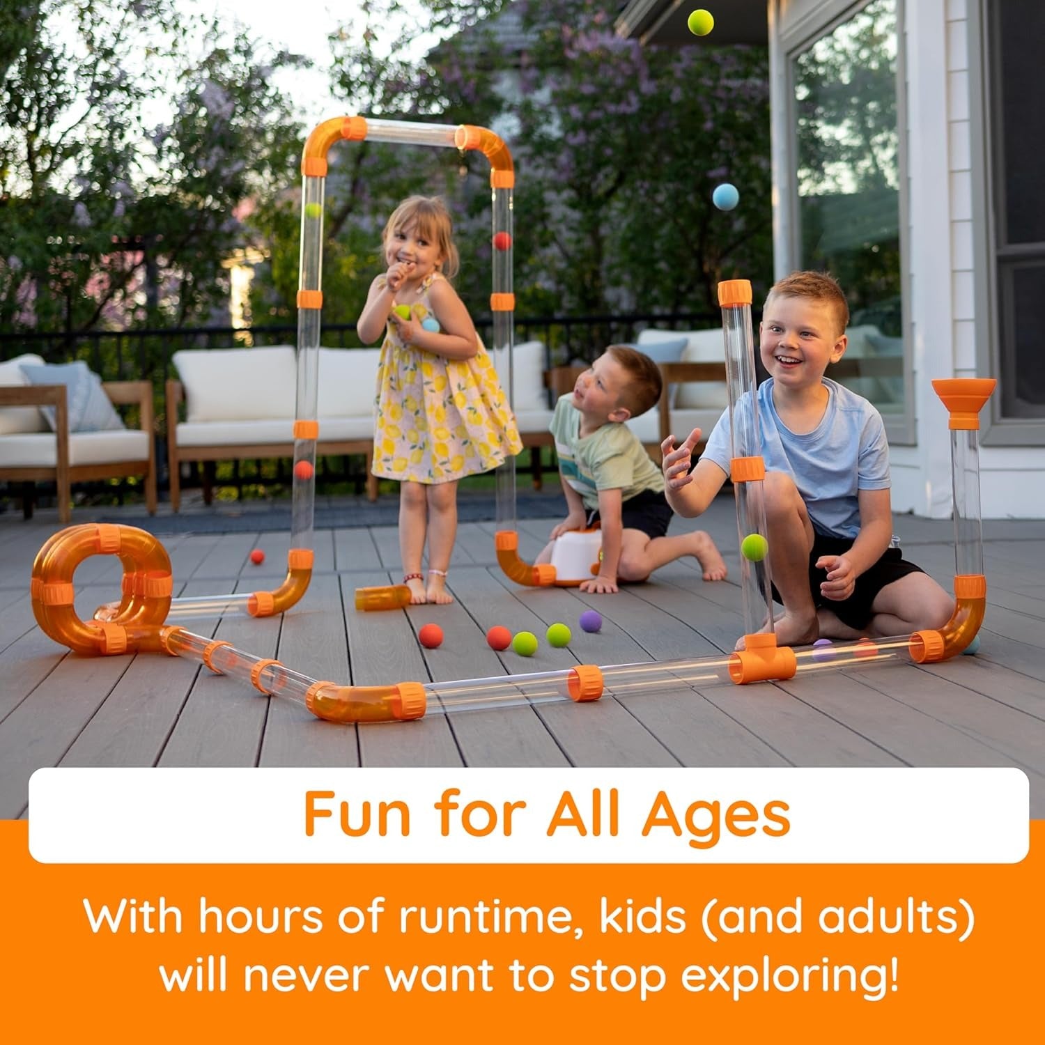Fat Brain Toys Air Toobz - Fun & Educational Air Flow Science Toy for Kids | Perfect for STEM Learning & Indoor Playtime