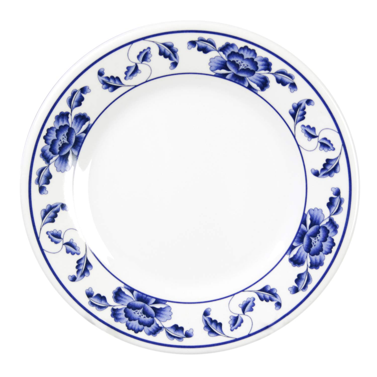 Thunder Group 12-Piece Lotus Melamine Dinnerware Set - 6 7/8