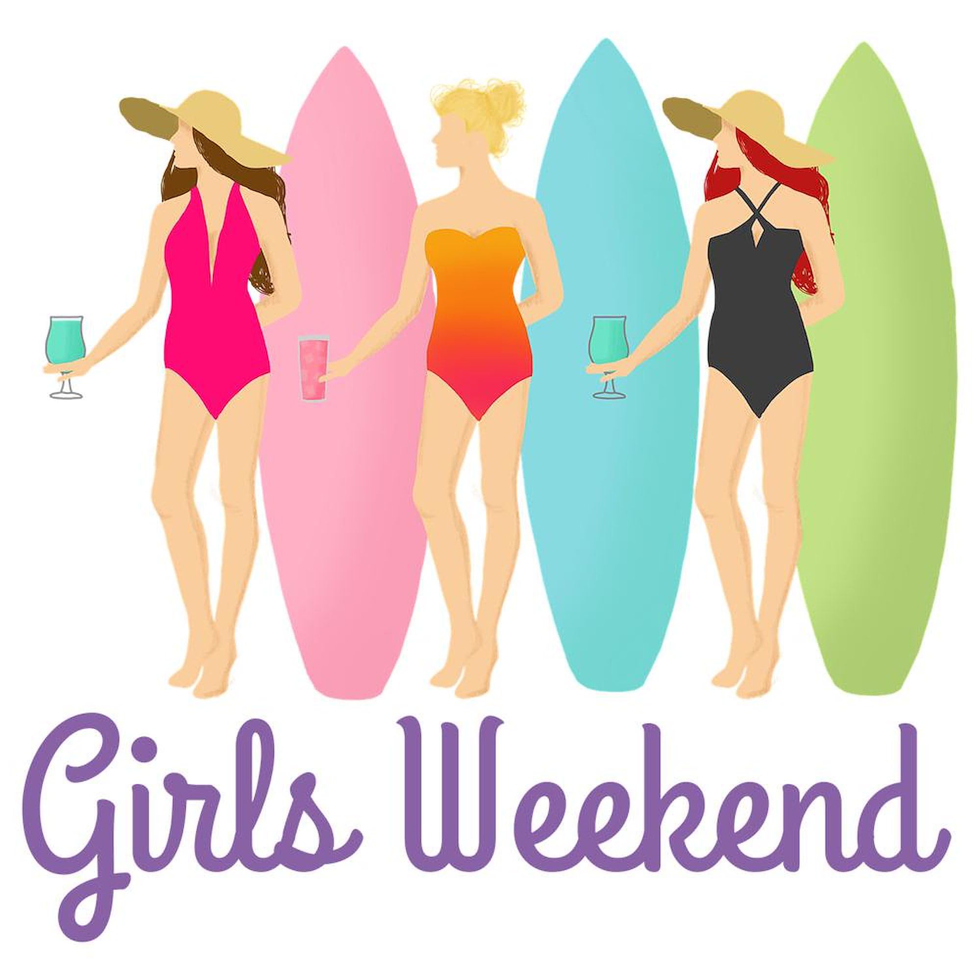 Girls Weekend 15 oz (444 ml) Ceramic Coffee Mug - Perfect for Bachelorette Parties, Bridal Showers & Girls Night Out - Funny Gift for Best Friends