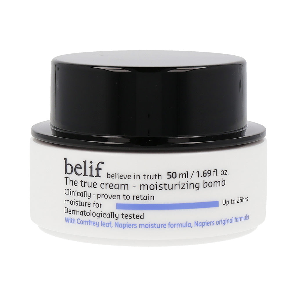belif The True Cream Moisturizing Bomb 50ml - Intense Hydration Face Moisturizer for Dry Skin | Day & Night Cream for Glowing Skin