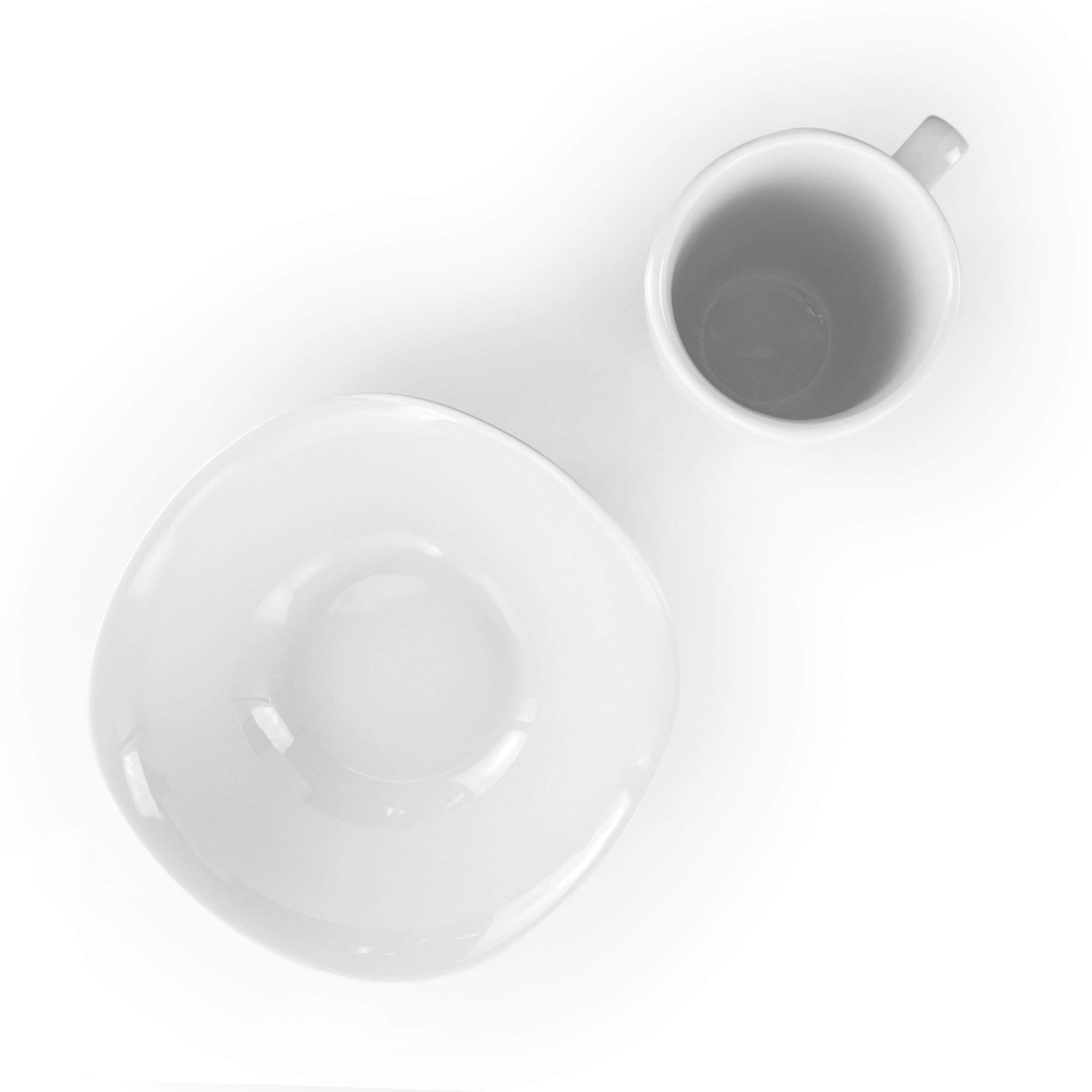 Elama 16-Piece Porcelain Dinnerware Set for 4 - Square White Plates, Bowls & Mugs - Elegant Dinnerware for Family Meals, Dinner Parties & Restaurant Use
