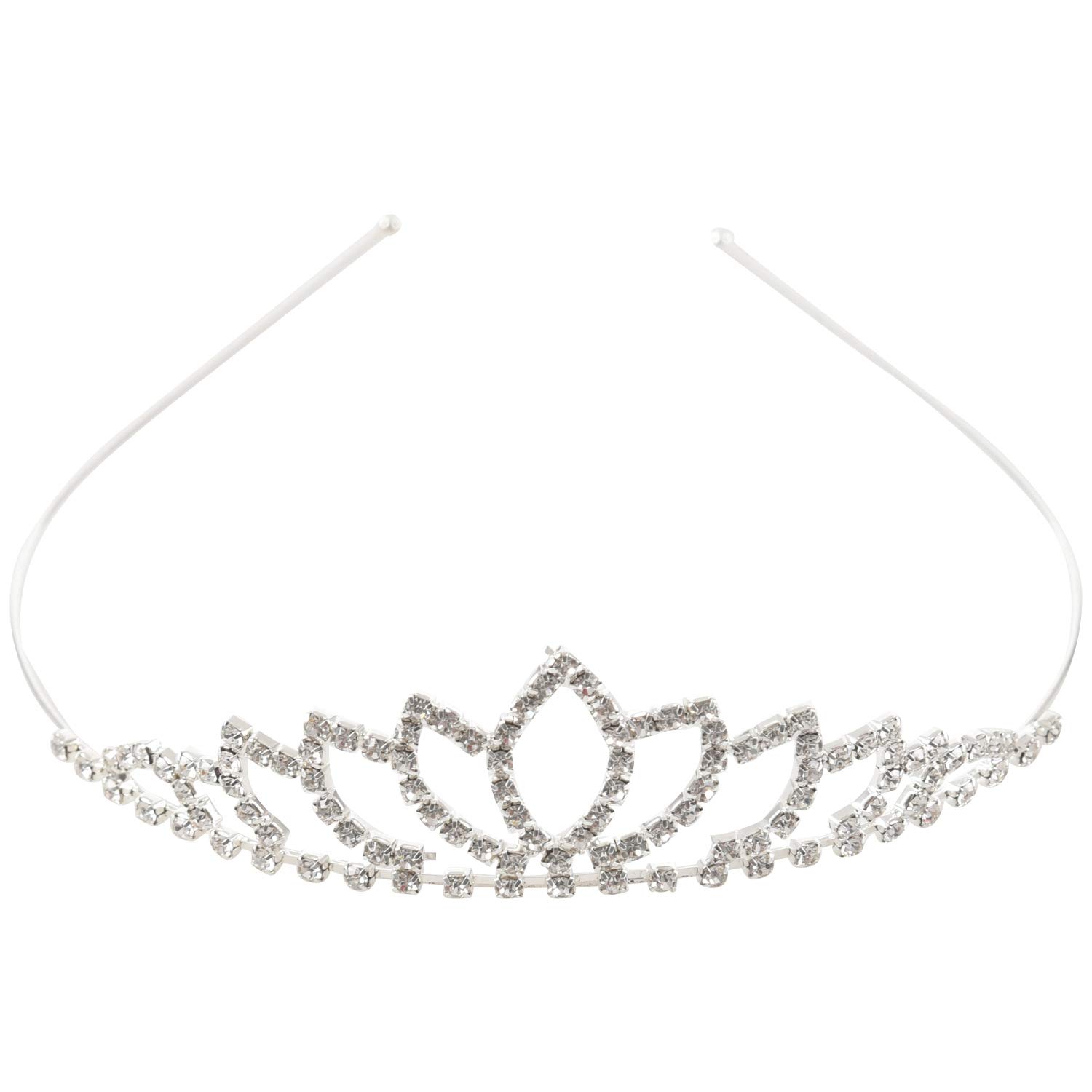 Sparkling Rhinestone Headband for Women - Elegant Wedding Crown Tiara Hair Accessory for Brides, Prom, Pageants & Special Occasions