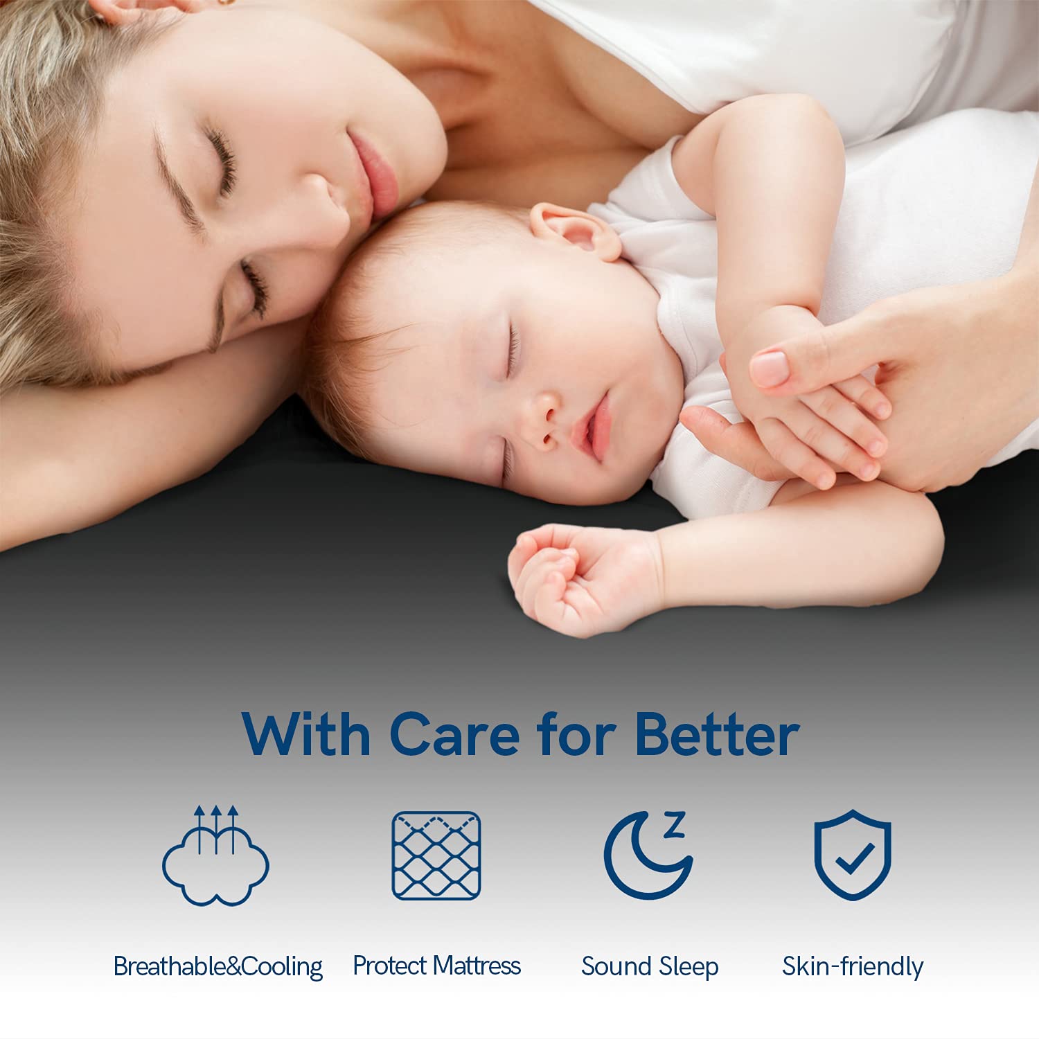 ELEMUSE 4-Inch Extra Thick Cooling Mattress Topper for Back Pain Relief - Cal King Size Plush Pillow Top Mattress Pad with Deep Pocket & Down Alternative Filling - Perfect for Side Sleepers, Hot Sleepers & Pressure Point Relief