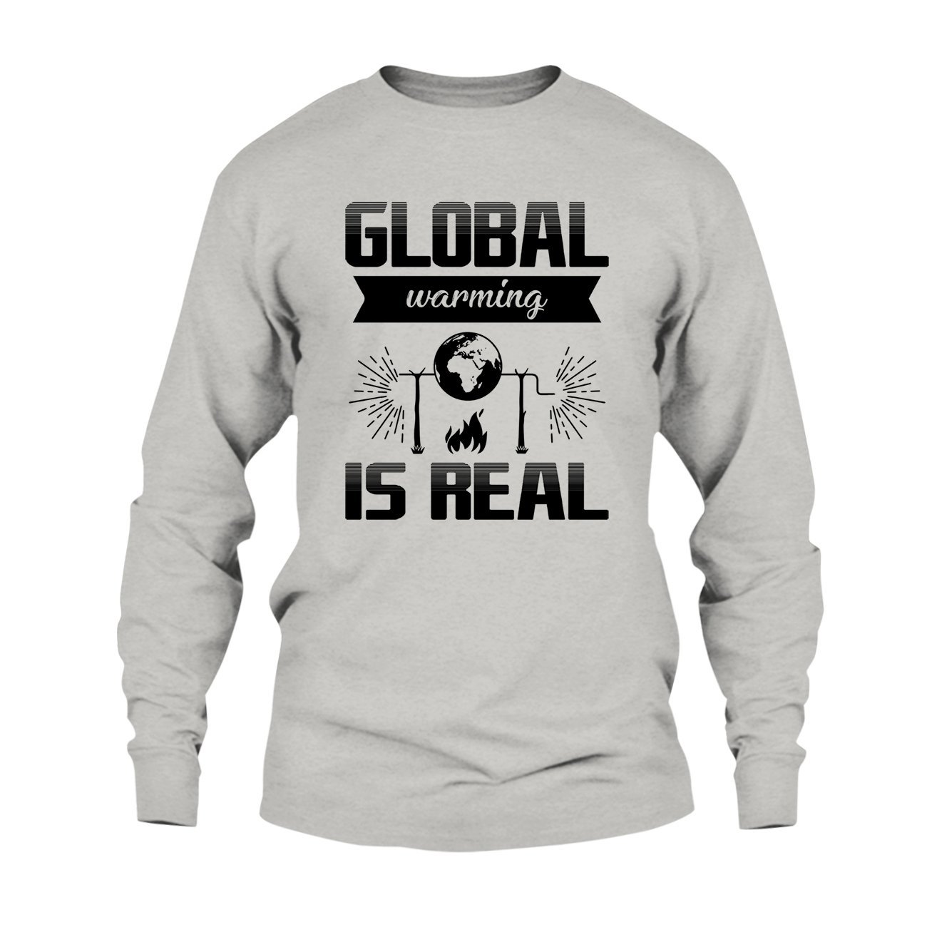 Global Warming is Real T-Shirt - Eco-Friendly Unisex Cotton Tee for Men & Women - Perfect for Earth Day, Climate Protests & Casual Wear