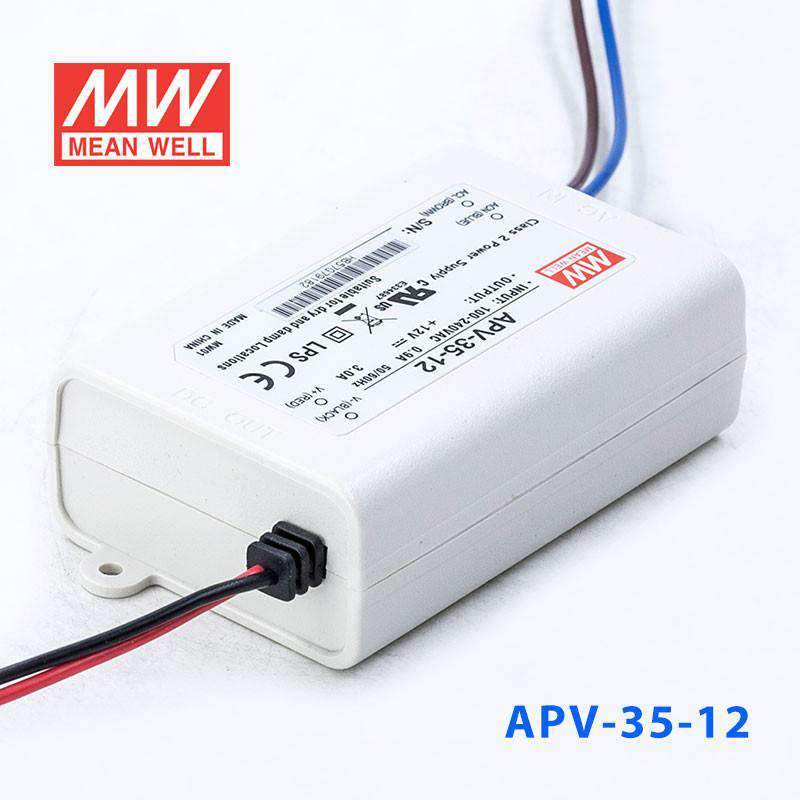 Mean Well APV-35-12 36W 12V DC Power Supply - Reliable Switching Power Source for LED Strips, CCTV Cameras, and Industrial Equipment