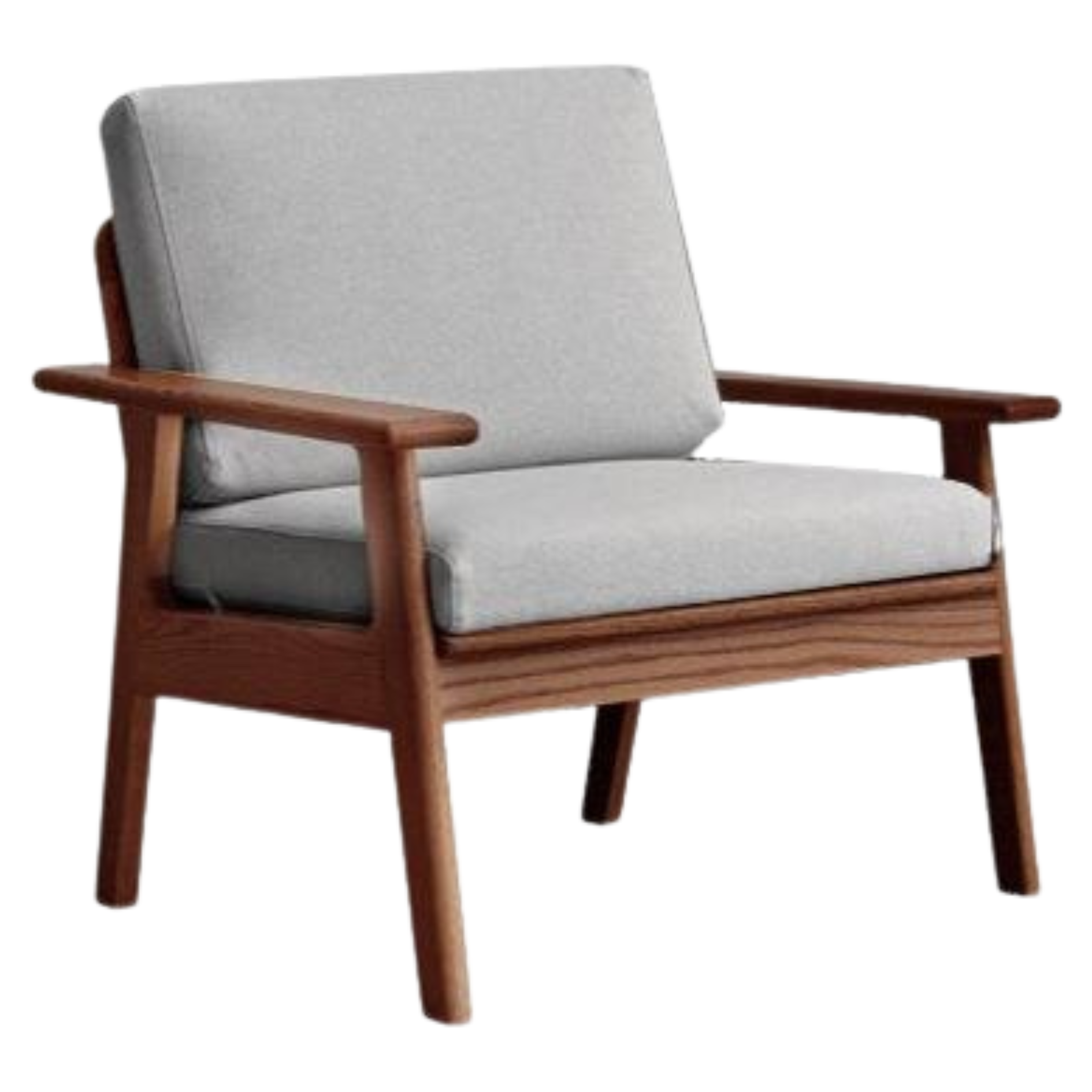 Japanese Style 3-Seater Fabric Sofa - Solid Oak & Pine Wood Frame - Perfect for Living Room, Lounge, or Zen Home Decor