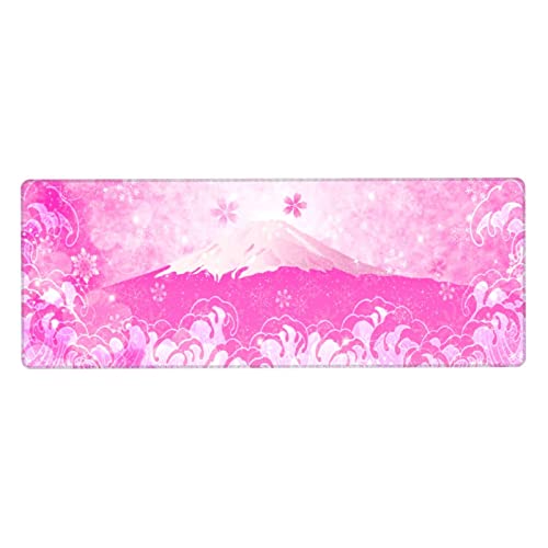 Japanese Wave Pink Cherry Blossom Mountain
