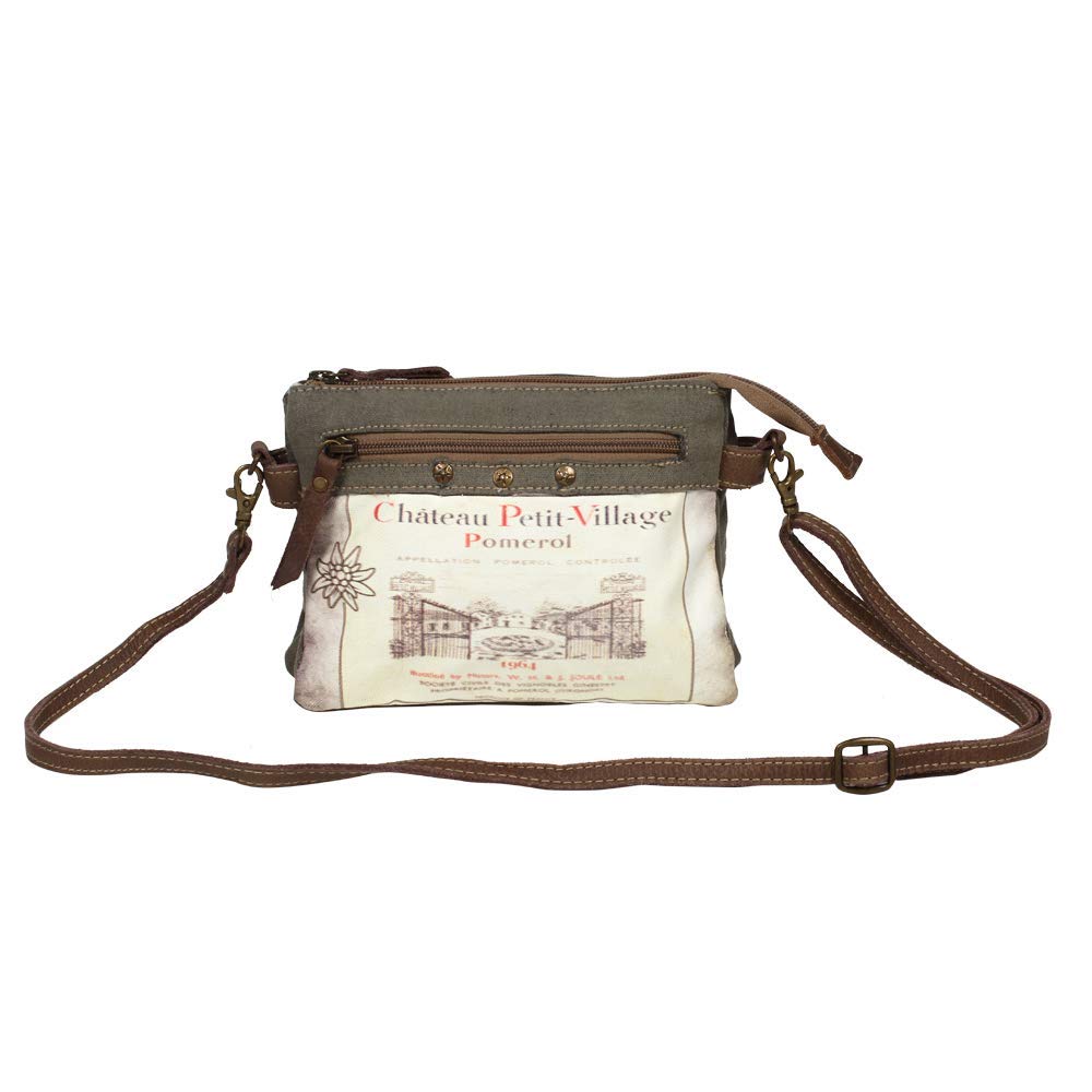 Vintage Myra Bag S-1241 - Upcycled Leather Crossbody Bag for Women | Daily Use & Travel