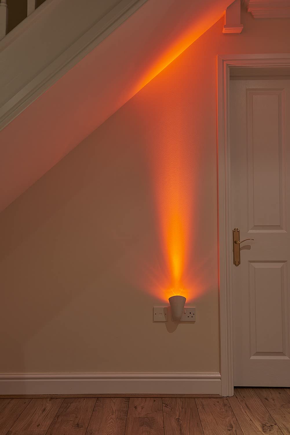 Auraglow Smart GU10 LED Spotlight Uplighter Wall Wash Light - Color Changing Bulb with 4-Zone Remote Control (2 Pack) - Perfect for Home Theater, Accent Lighting & Mood Setting
