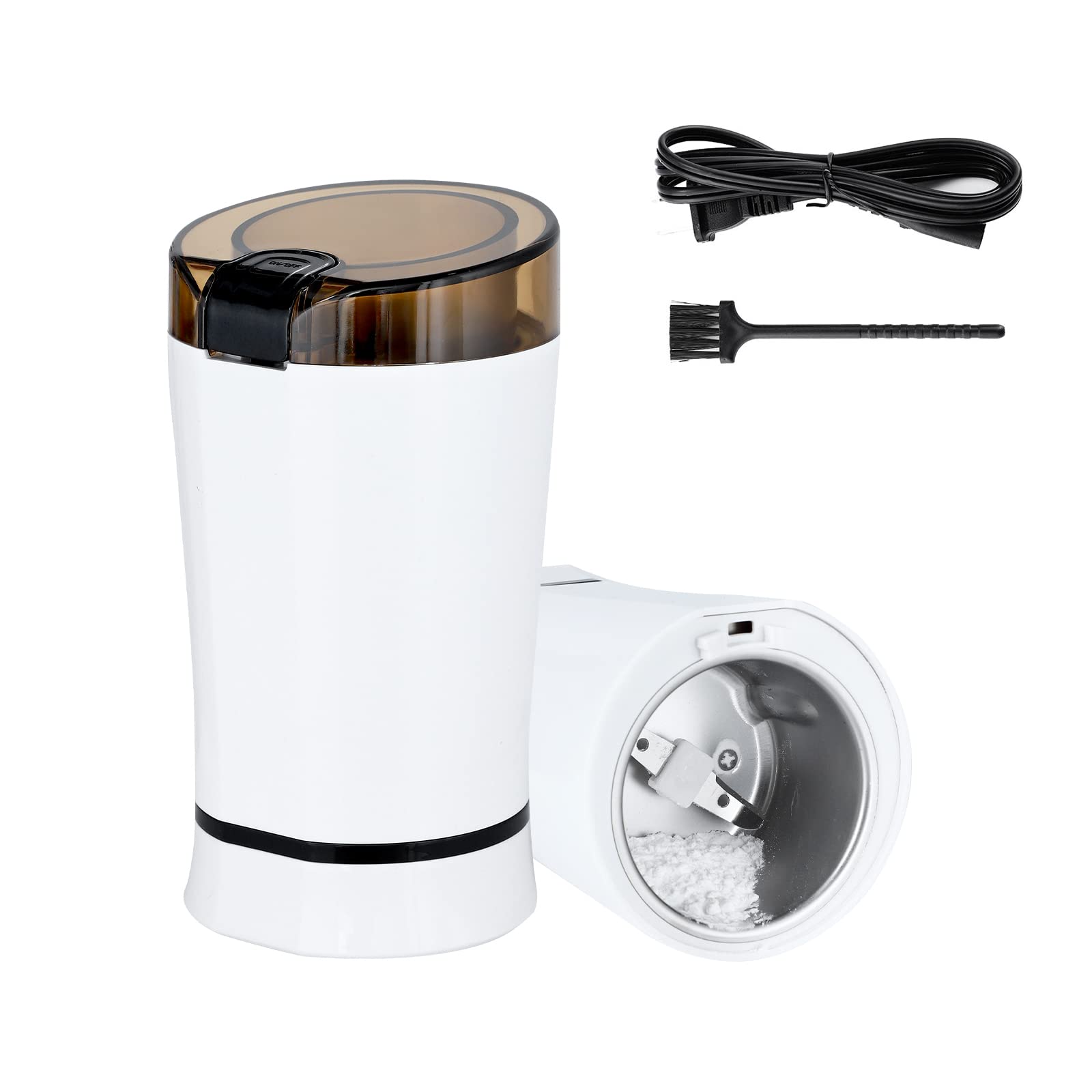 Electric Pill Crusher Grinder - Portable Medication & Vitamin Tablet Grinder for Fine Powder - Perfect for Feeding Tubes, Kids, Elderly & Pets - White (2 Pack) | Home Healthcare & Travel Essential