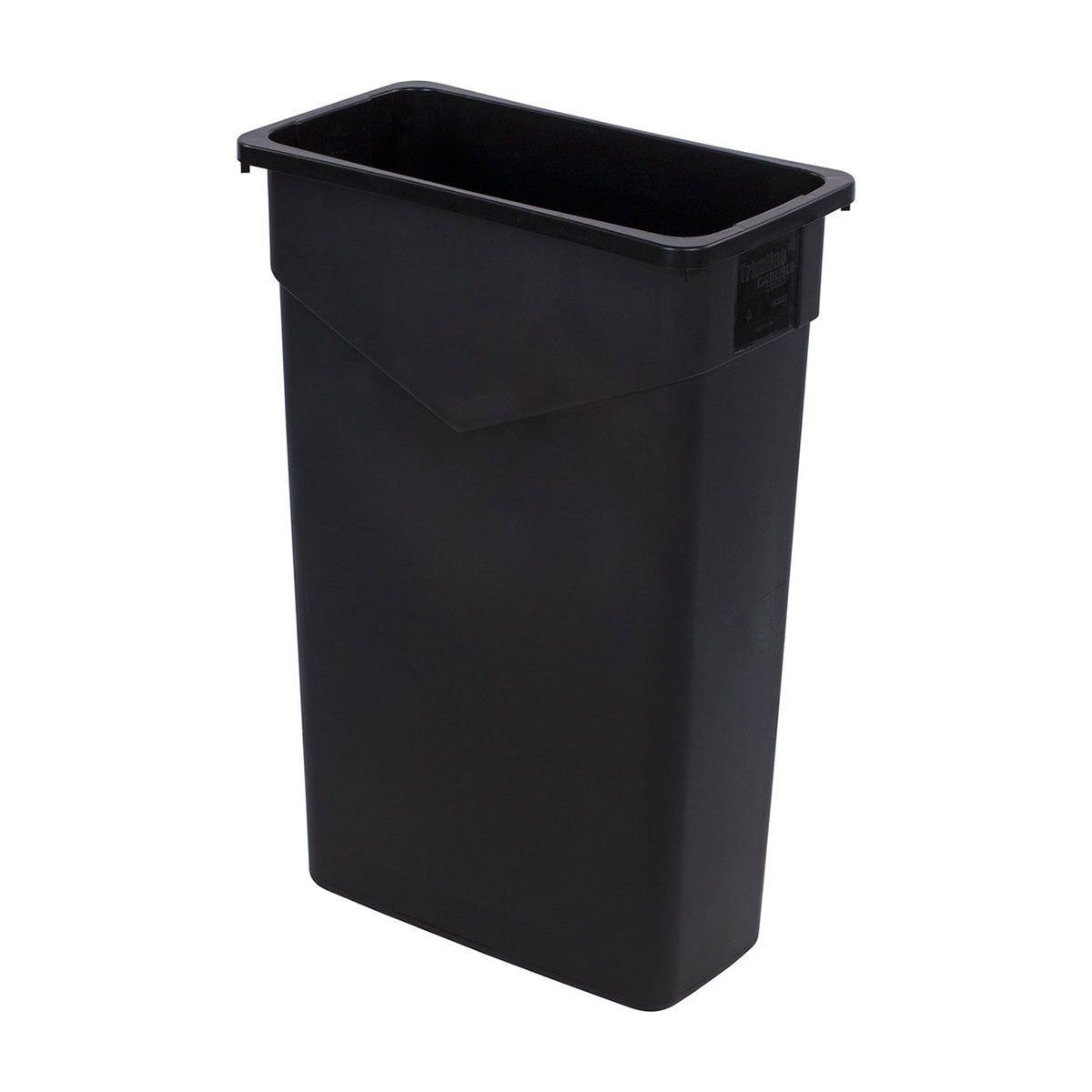 Carlisle 34202303 23-Gallon Black Trimline Waste Container Trash Can - Ideal for Kitchen, Office, and Commercial Use