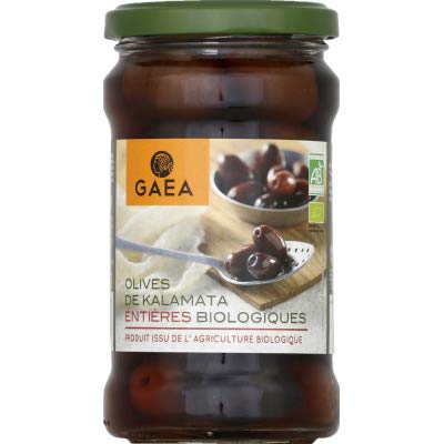Organic Kalamata Olives from Greece - 180g Jar | Premium Pitted Black Olives for Salads, Pasta, Pizza & Charcuterie Boards | Vegan & Gluten-Free Snack