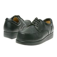 Apis Black Mt. Emey 801 Men's Dress Casual Shoes - Comfortable Supra-Depth Oxfords for Business & Everyday Wear