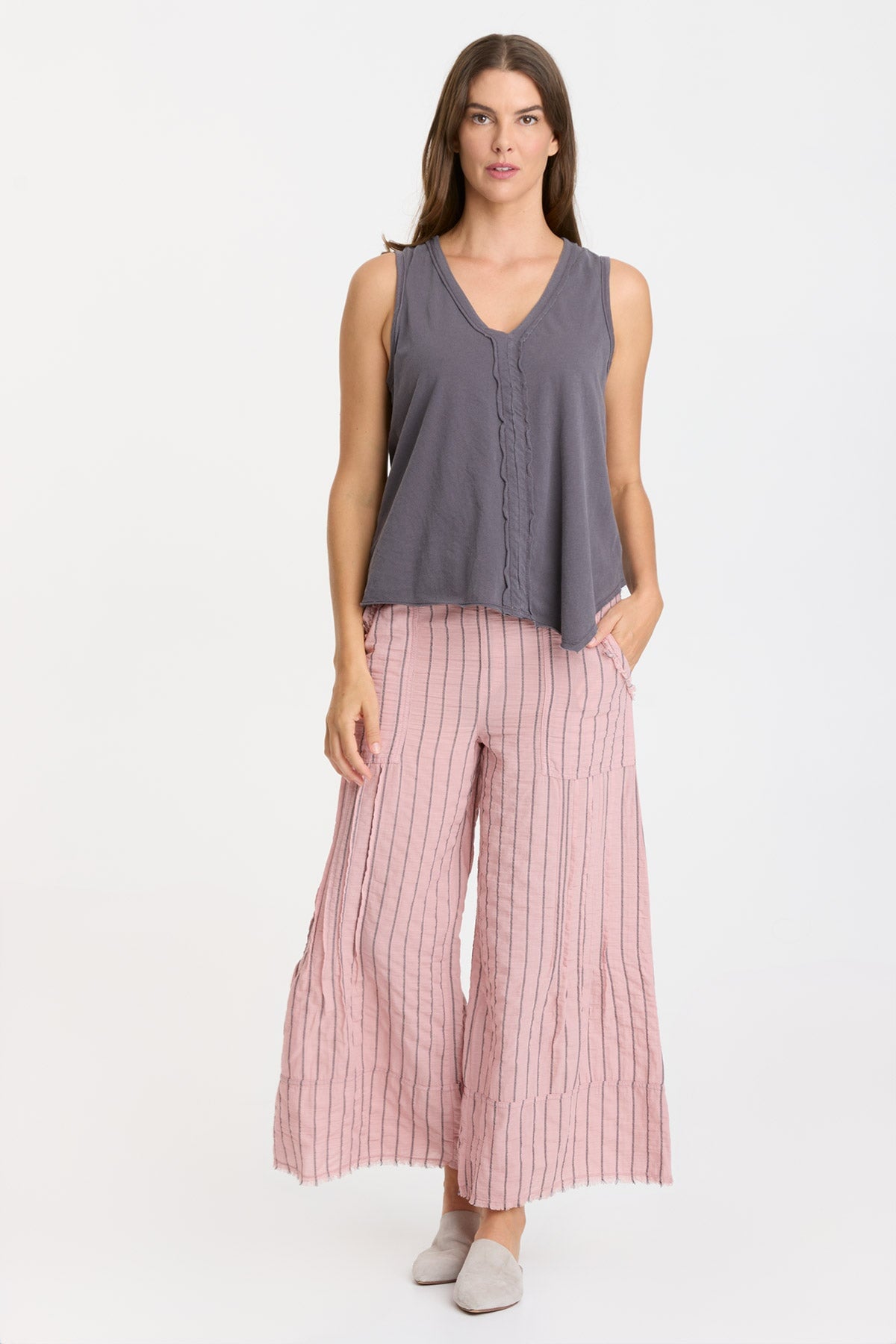 Striped Ace Pants for Men - Comfortable Casual Trousers with Elastic Waistband | Perfect for Work, Travel & Everyday Wear