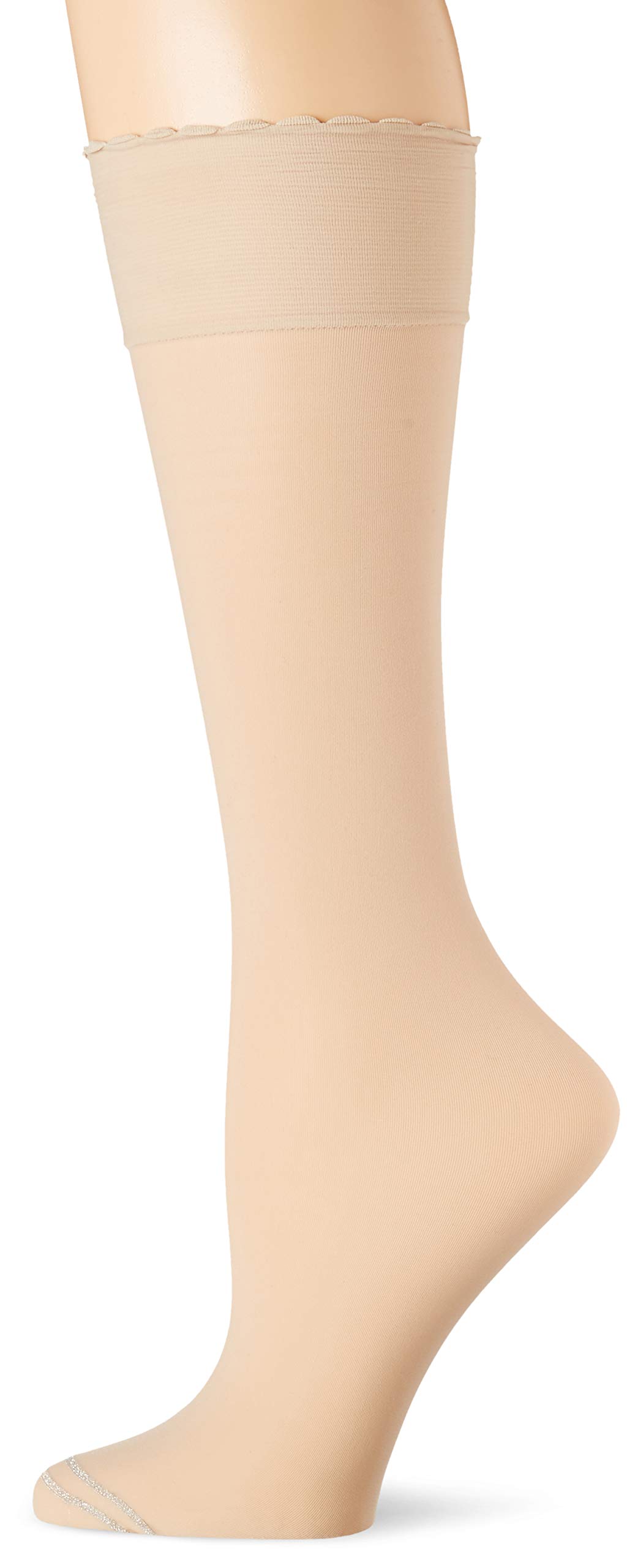 HUE Women's Graduated Compression Sheer Knee-High Socks - Improve Circulation for Nurses, Travel & Running