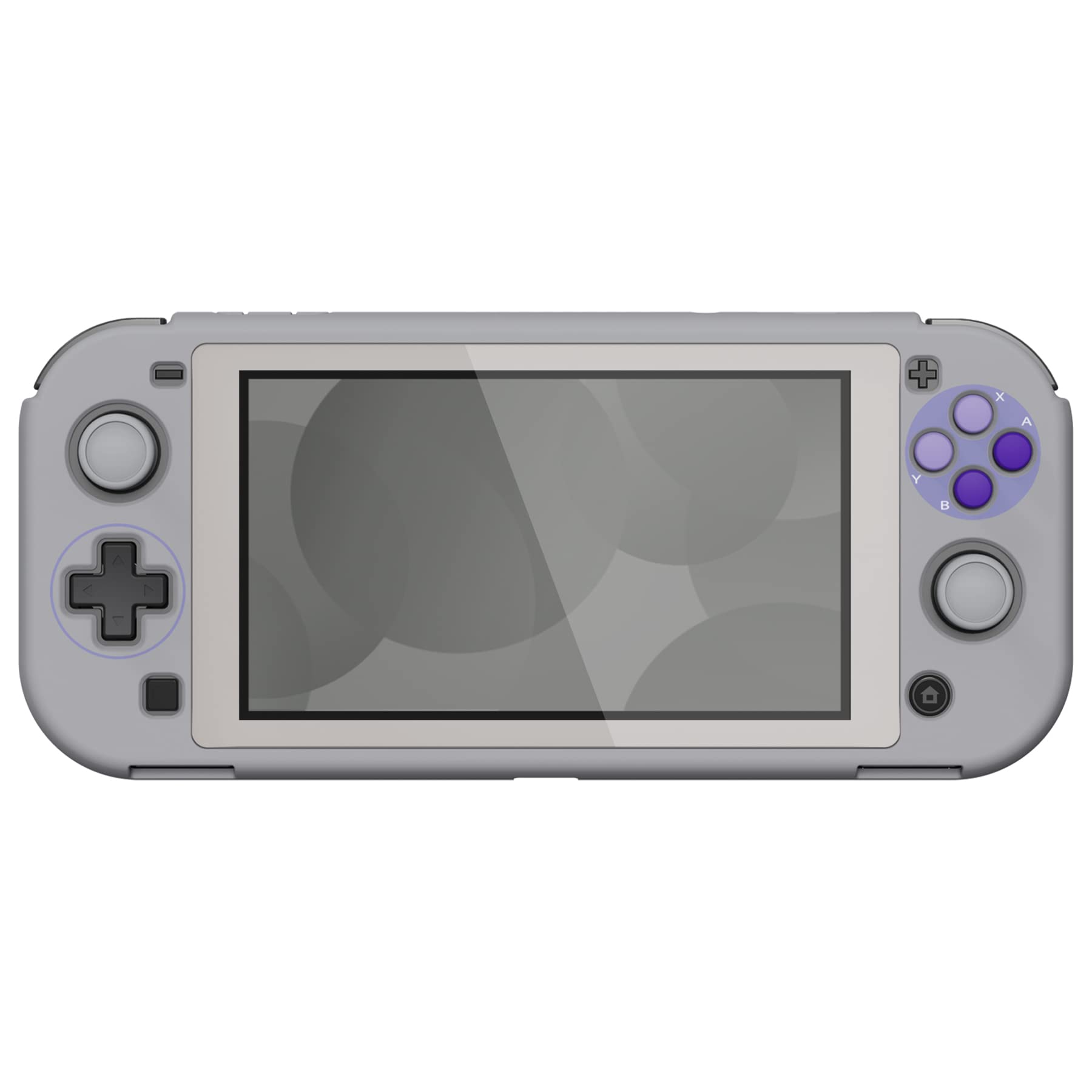 PlayVital ZealProtect Protective Case for Nintendo Switch Lite - Hard Shell Ergonomic Grip Cover with Screen Protector, Thumb Grip Caps & Button Caps (Classic SNES Style) | Perfect for Gaming On-The-Go, Travel Protection & Enhanced Gameplay Comfort