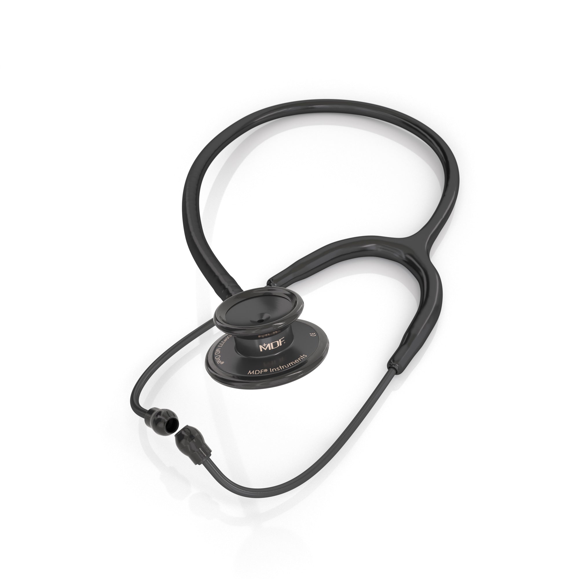 MD One® Premium Adult Stethoscope - Black/BlackOut - Ideal for Medical Professionals, Nursing Students & Home Health Care