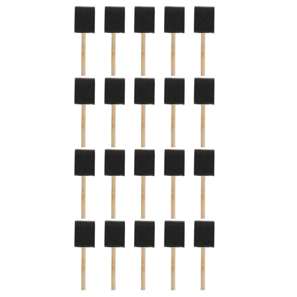 50pcs Black Sponge Foam Paint Brushes for Painting, Staining, and Polyurethane - Durable Scrubber Sponges for Artists, DIY Projects & Home Improvement