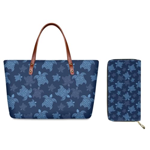 Blue Sea Turtle Patternss