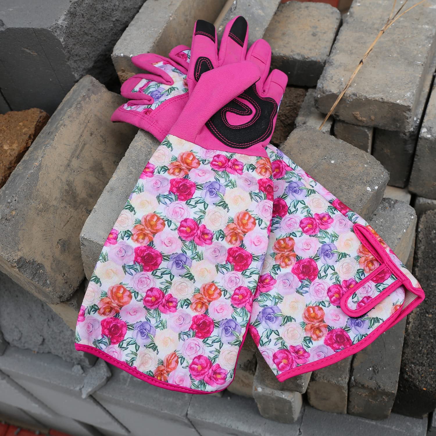 Long Gardening Gloves for Women - Thorn Proof Protective Gloves for Yard Work, Pruning & Planting | Durable Rose Bush Protection | Perfect Gardening Gifts for Her | Ideal for Landscaping, Flower Beds & Outdoor Activities