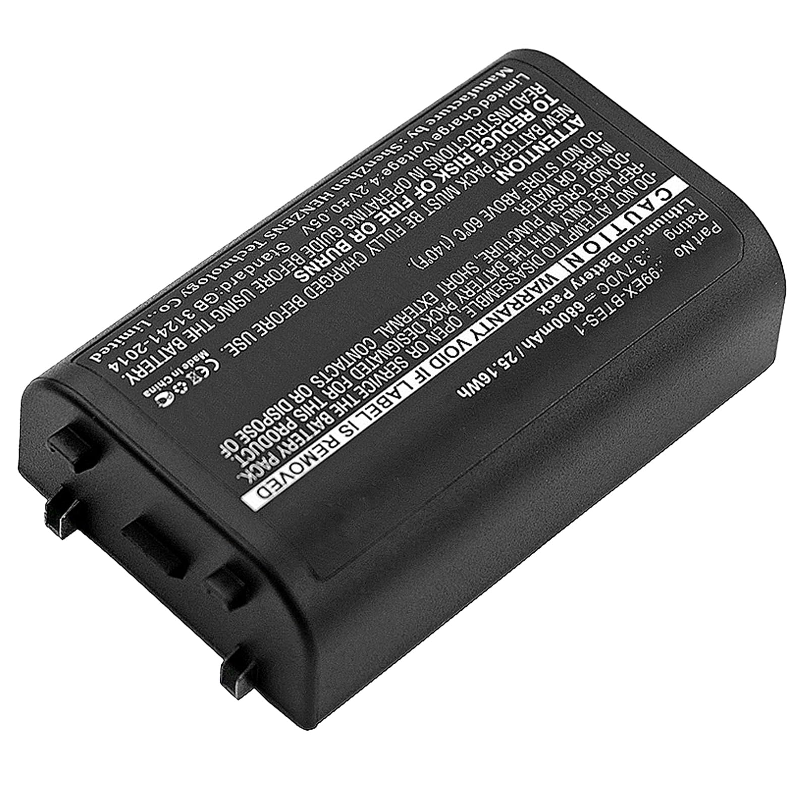 Synergy Digital Barcode Scanner Battery - 6800mAh Li-ion Replacement for Honeywell 99EX-BTES-1 & 99EX-BTEC-1 | High Capacity 3.7V Power Supply | Perfect for Retail, Warehouse & Logistics Scanning Operations