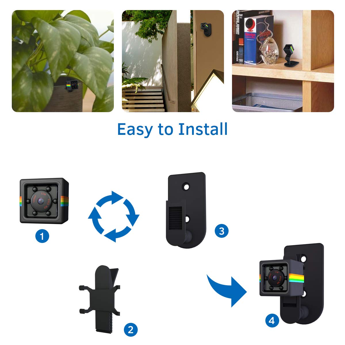 Mini Hidden Camera 1080P - Portable Spy Camera with 32GB Memory Card for Home Security, Nanny Cam, Indoor/Outdoor Surveillance - Perfect for Baby Monitoring, Office Security & Pet Watching