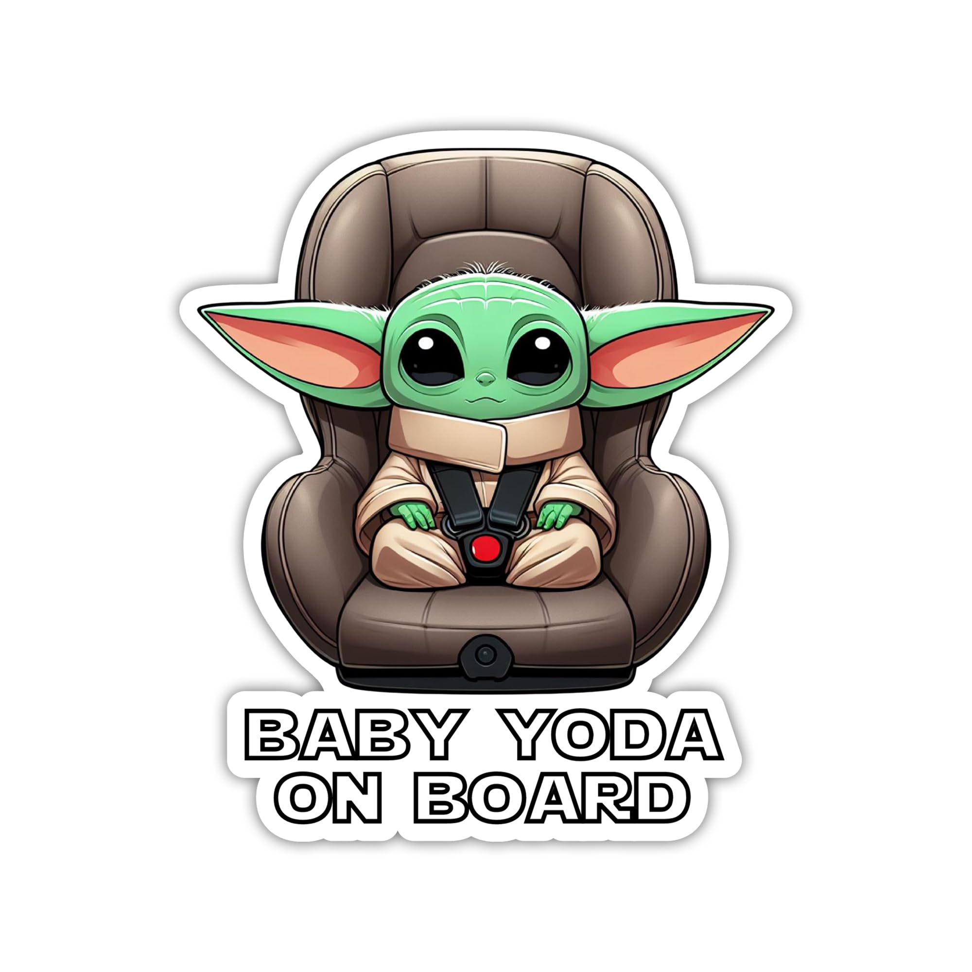 eDesign Baby Alien on Board Car Sticker - 2-Pack 5 Inch Decals for Cars, Trucks, SUVs & Vans - Waterproof Baby in Car Window & Bumper Decal - Perfect for New Parents & Family Safety Awareness