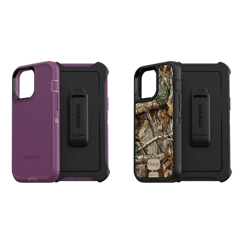 OtterBox Defender Series Screenless Edition Case for iPhone 13 Pro Max & iPhone 12 Pro Max - Heavy Duty Protection - Black - Perfect for Outdoor Activities, Work & Travel