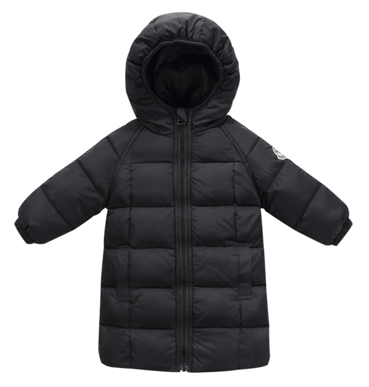 Happy Cherry Toddler Down Jacket - Warm Winter Hooded Coat for Kids - Cute & Cozy Outerwear for Snow Play, School & Outdoor Adventures