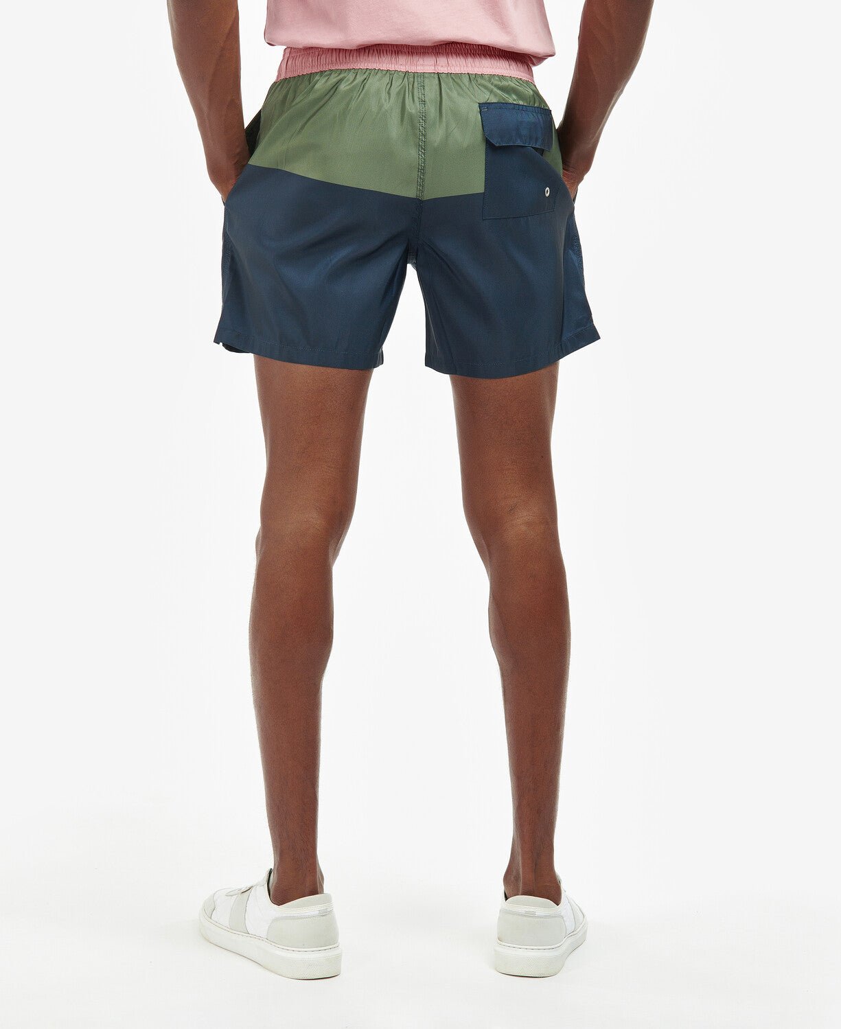 BARBOUR John Two Tone Swim Shorts for Men - Quick-Dry Comfortable Beach & Pool Swimwear - Perfect for Swimming, Surfing, and Summer Vacations