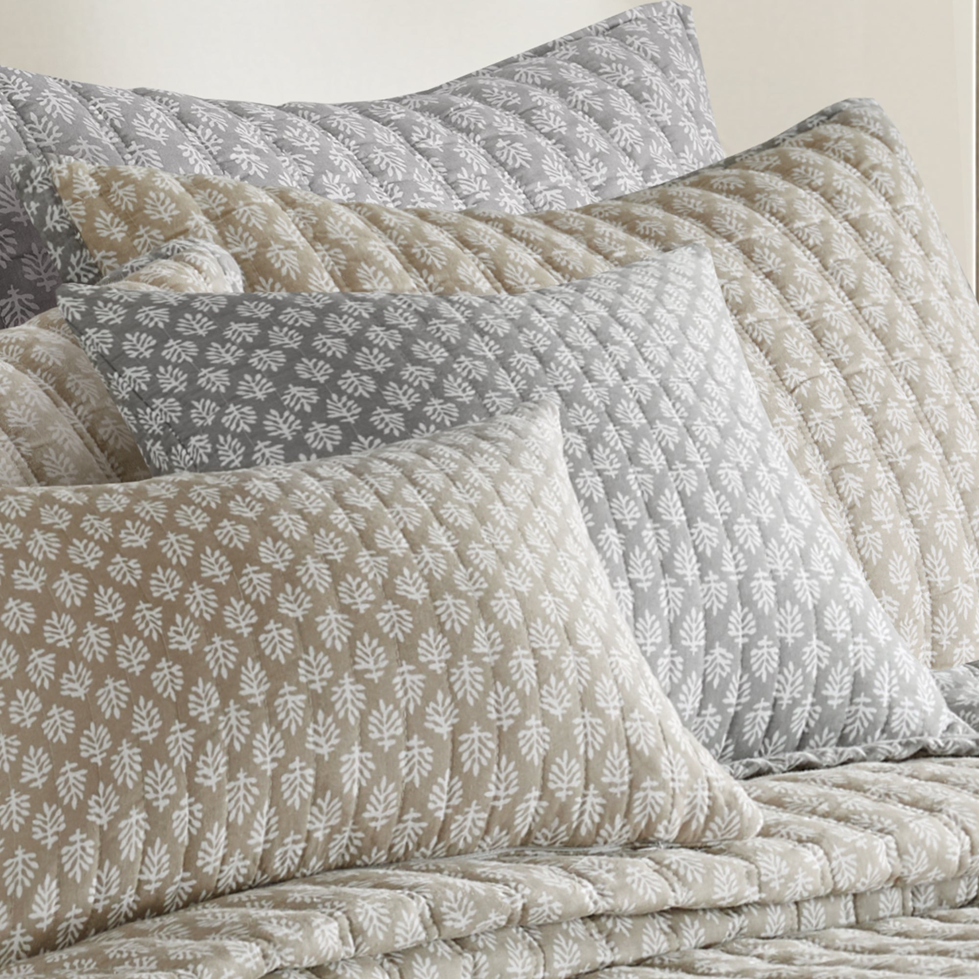 Luxury Aditya Grey Quilted Pillow - Soft Bedroom Decor for Sofa, Couch & Living Room - Premium Comfort for Home, Office or Gift