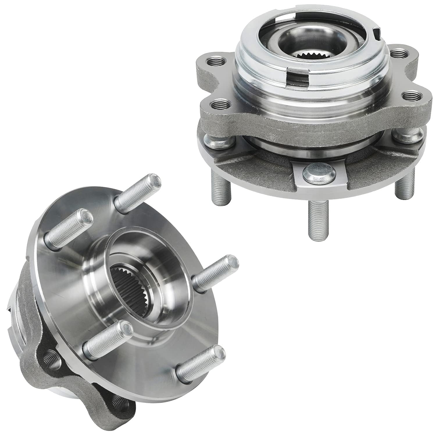 Detroit Axle Wheel Bearing Hub Kit - Compatible with Infiniti JX35 QX60 Nissan Altima Murano Maxima Pathfinder - Front & Rear Wheel Bearings & Hubs Replacement Set with 20 Lug Nuts - Perfect for DIY Repairs, Off-Roading, and Daily Commuting