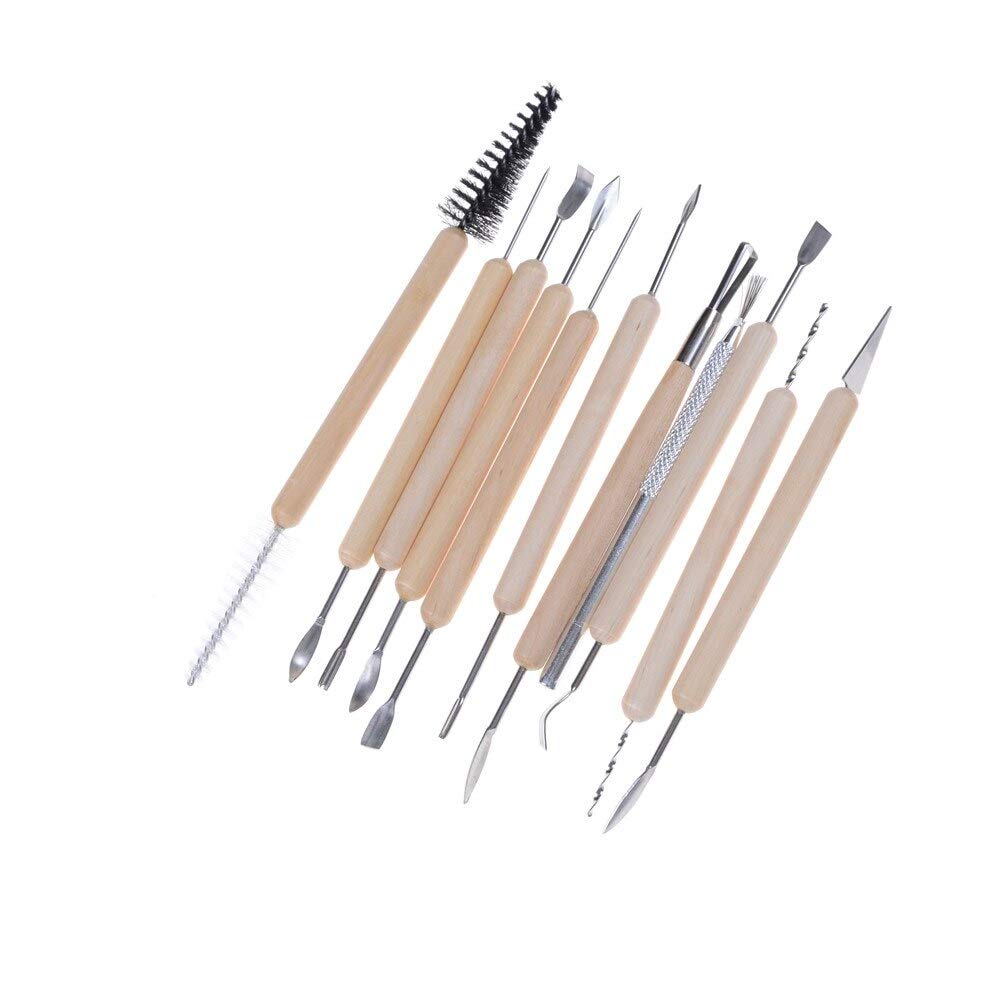 Jindroslove 11-Piece DIY Pottery Tools Set for Wood, Metal & Clay - Wax Carving, Sculpting & Modeling with Wire Texture - Perfect for Ceramics, Art Projects & Crafting