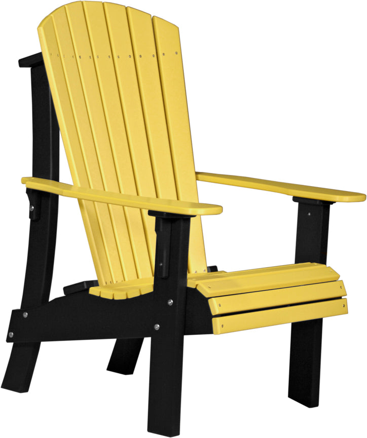 Premium Adirondack Chair - Heavy Duty Outdoor Patio Furniture, All-Weather Resin Wicker, Comfortable Lounge Chair for Garden, Poolside, Deck, and Backyard Relaxation