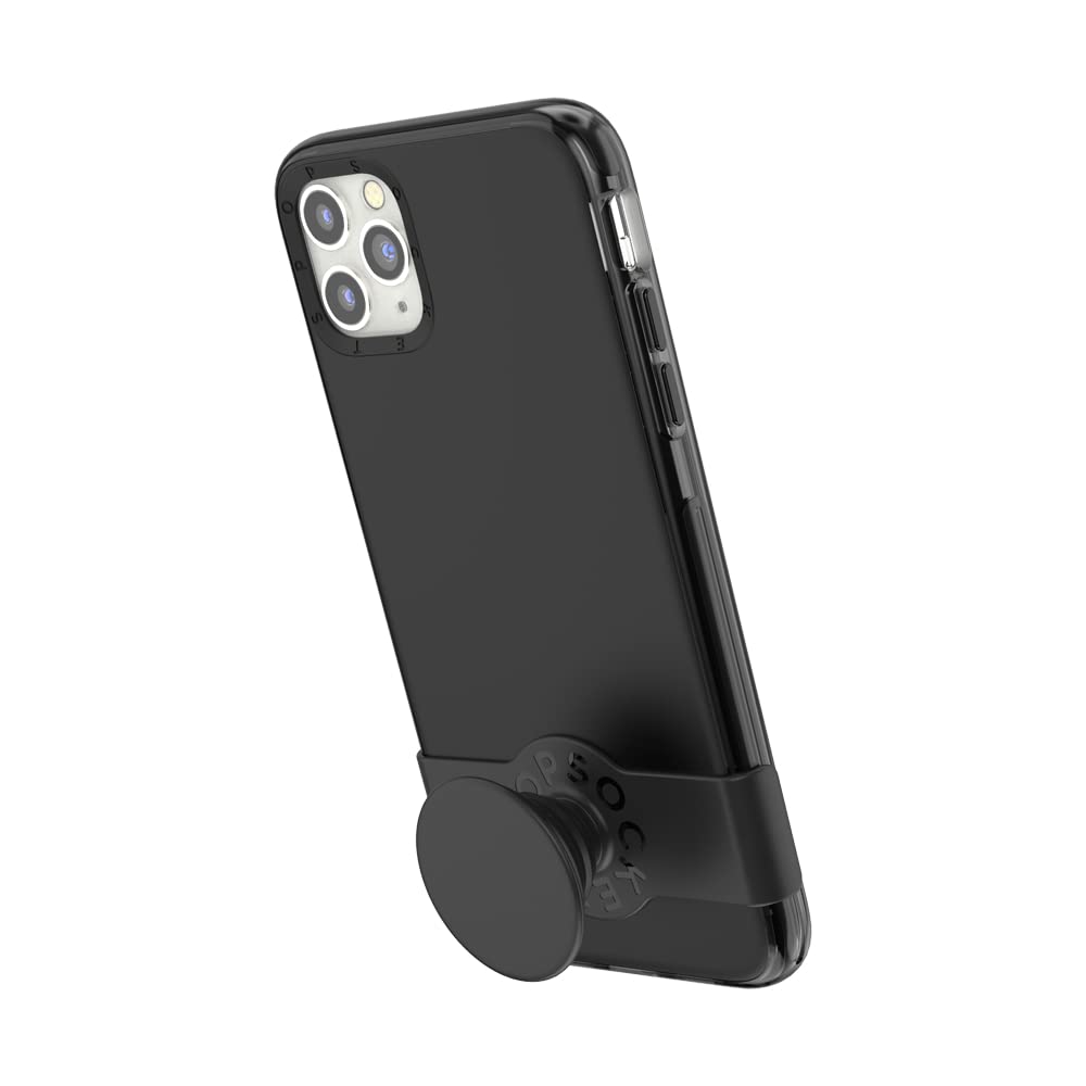 PopSockets iPhone 11 Pro Max & XS Max Case with Grip & Slide - Shockproof Protective Phone Cover for Apple iPhone Pro Max/XS Max (Black) | Perfect for Daily Use, Travel & Hands-Free Photography