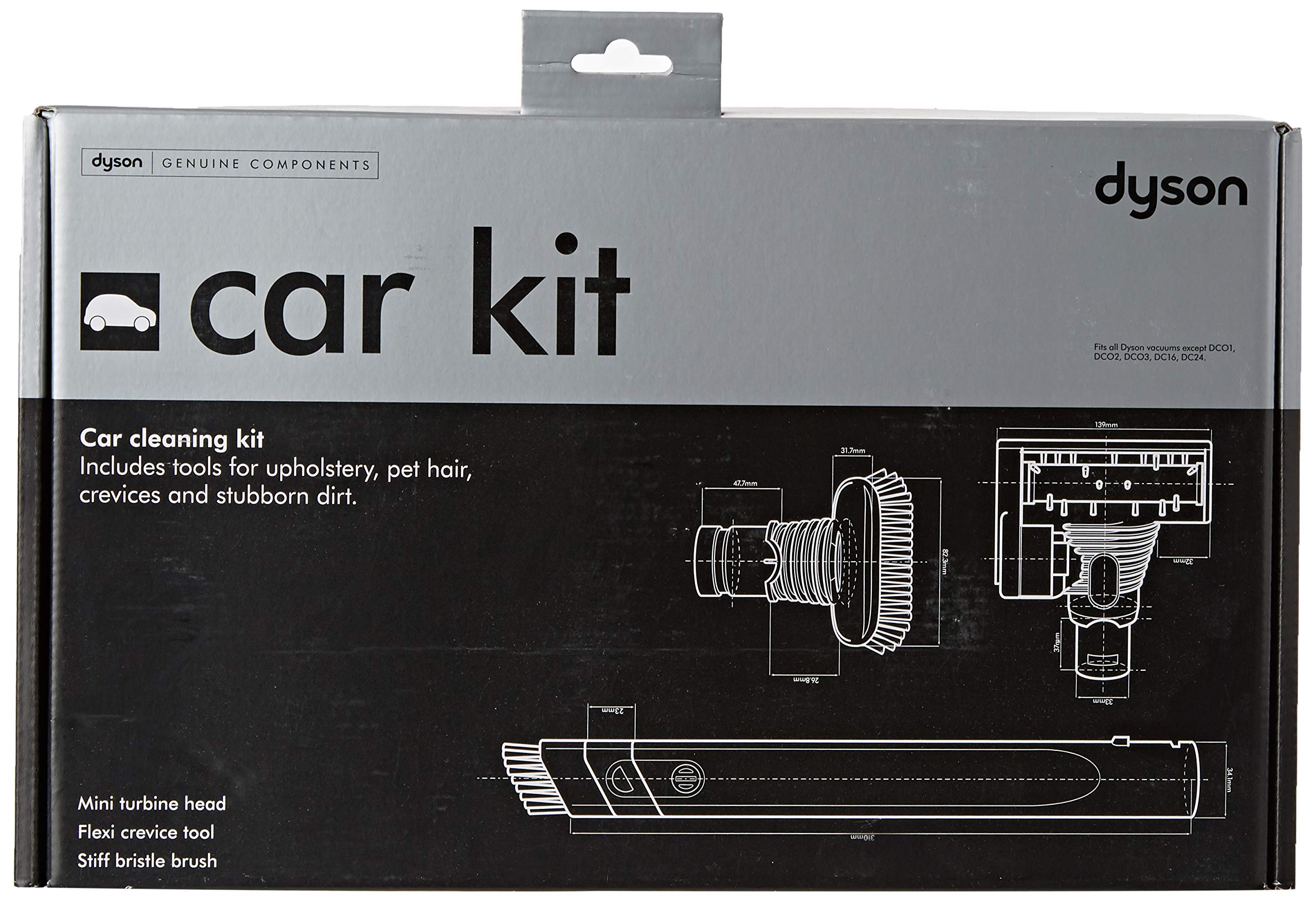 Dyson Car Cleaning Kit - Vacuum Accessories for Car Detailing & Interior Cleaning | Perfect for Cars, SUVs & Trucks