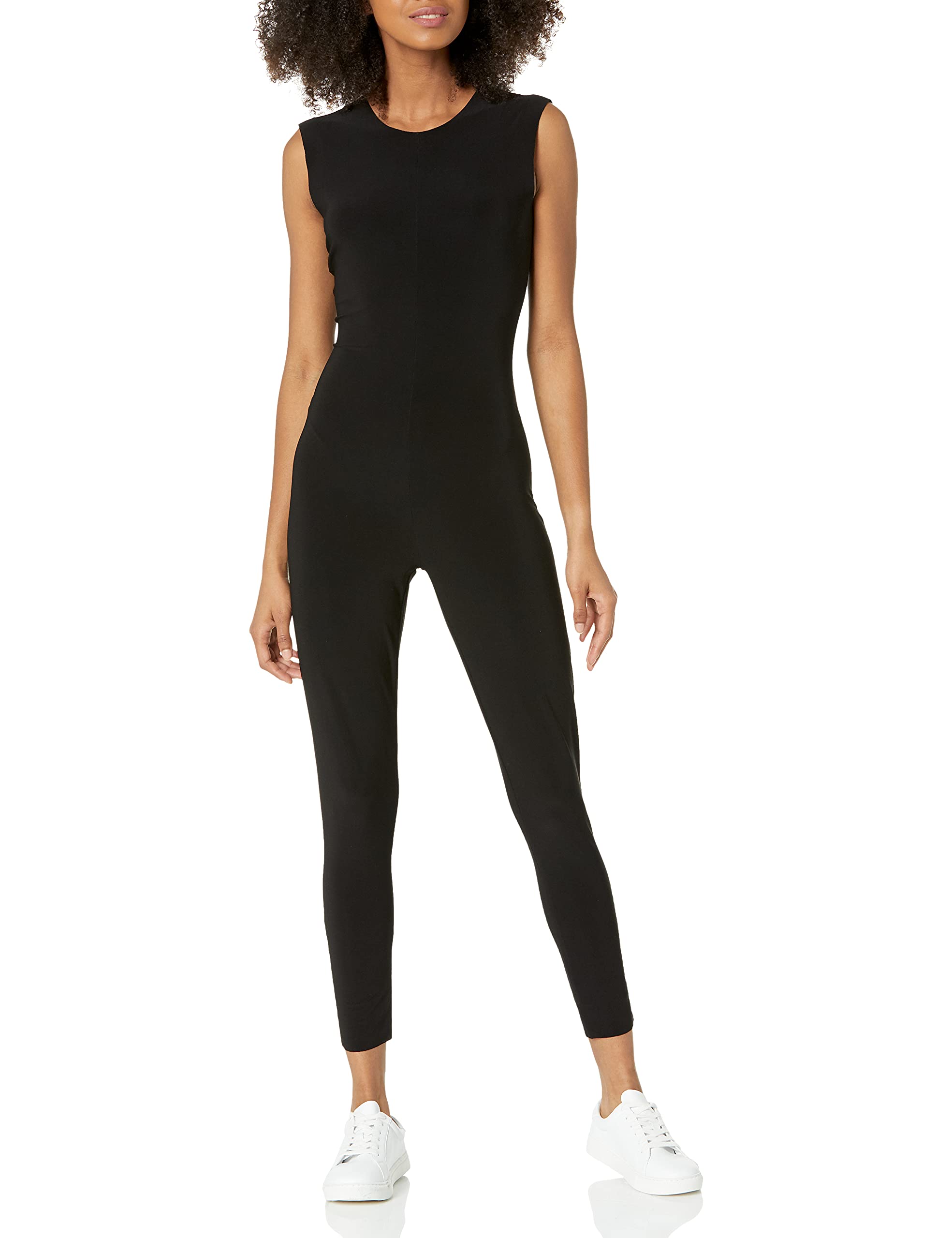 Norma Kamali Women's Sleeveless Catsuit Jumpsuit - Sexy One-Piece Bodysuit for Night Out, Clubwear & Fashion Statement