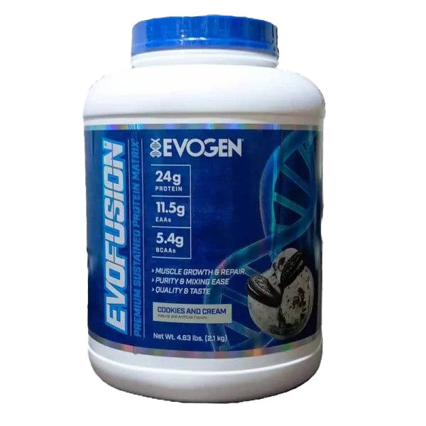 Evogen Evofusion 2100g Premium Protein Powder - Muscle Recovery & Growth Supplement for Athletes & Bodybuilders | Post-Workout & Meal Replacement | Chocolate & Vanilla Flavors