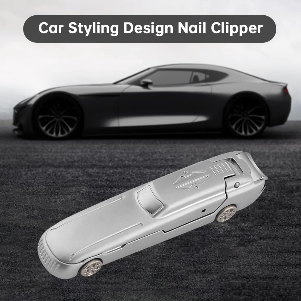 Premium Stainless Steel Nail Clipper with Catcher - No Splash Trimmer for Home & Travel (Silver)