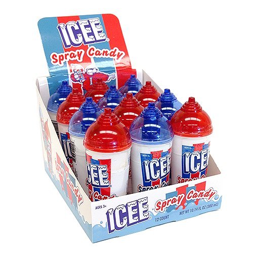 Koko's ICEE Spray Candy - Pack of 12 (0.85 fl oz Each) | Refreshing Sour Candy for Kids & Parties | Perfect for Halloween Treats, Birthday Favors & Summer Snacks