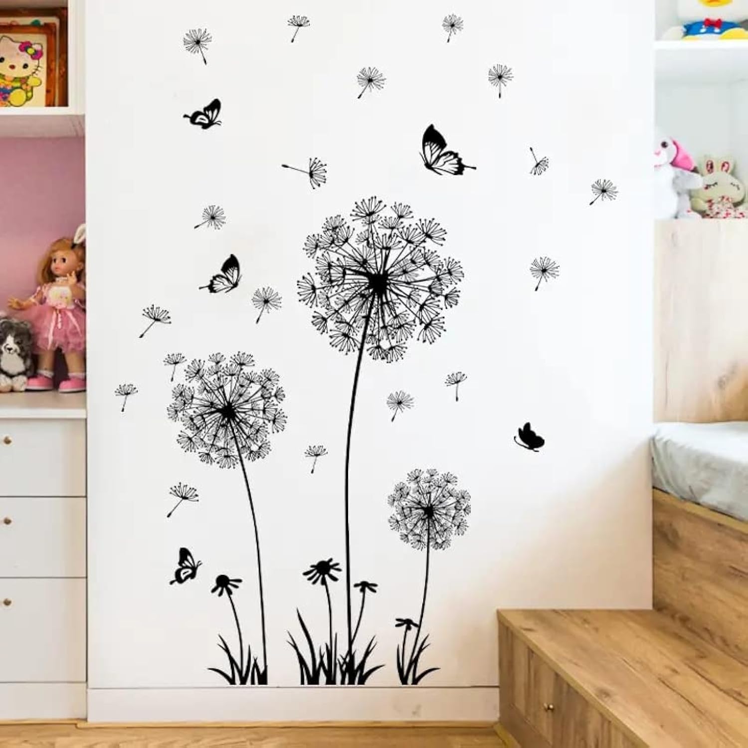 Black Butterfly Wall Stickers - Removable PVC Decor for Bedroom & Living Room | Home & Party Backdrop