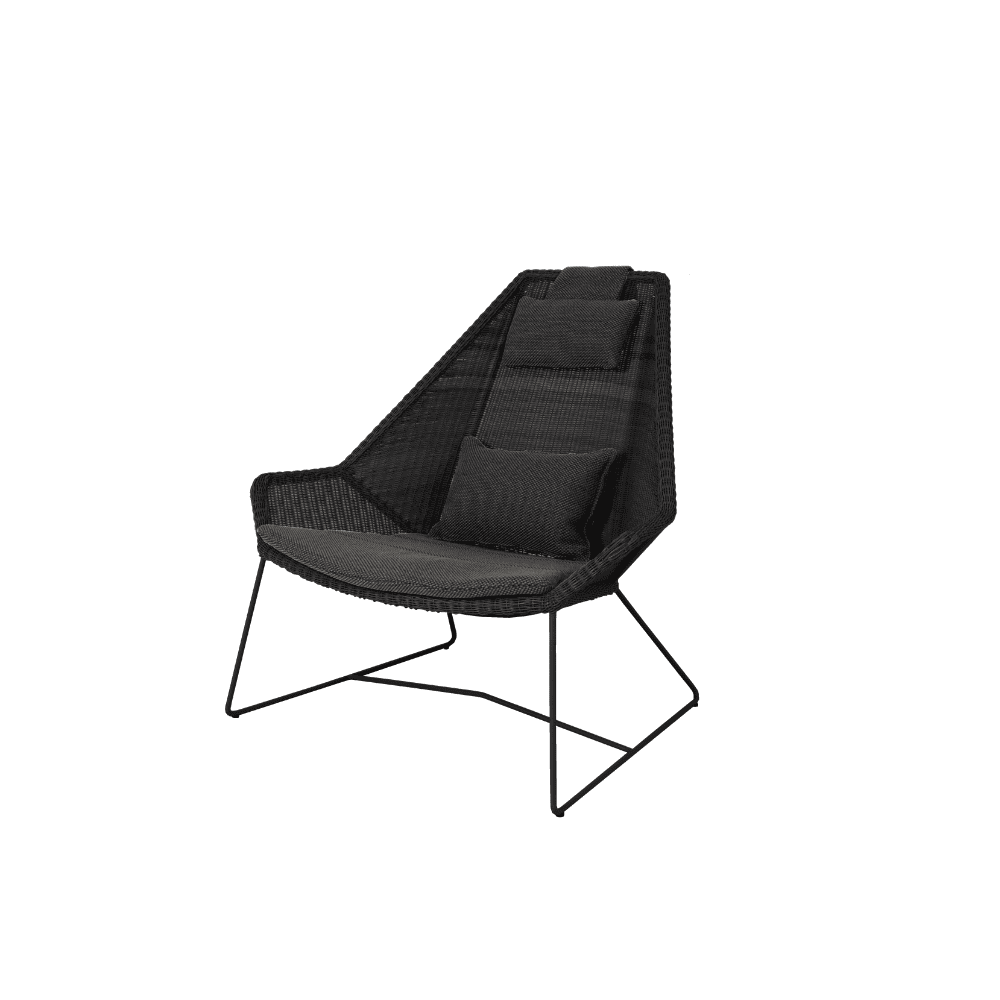 Breeze Highback Outdoor Chair - Comfortable Patio Lounge Chair for Backyard, Poolside, and Garden Relaxation